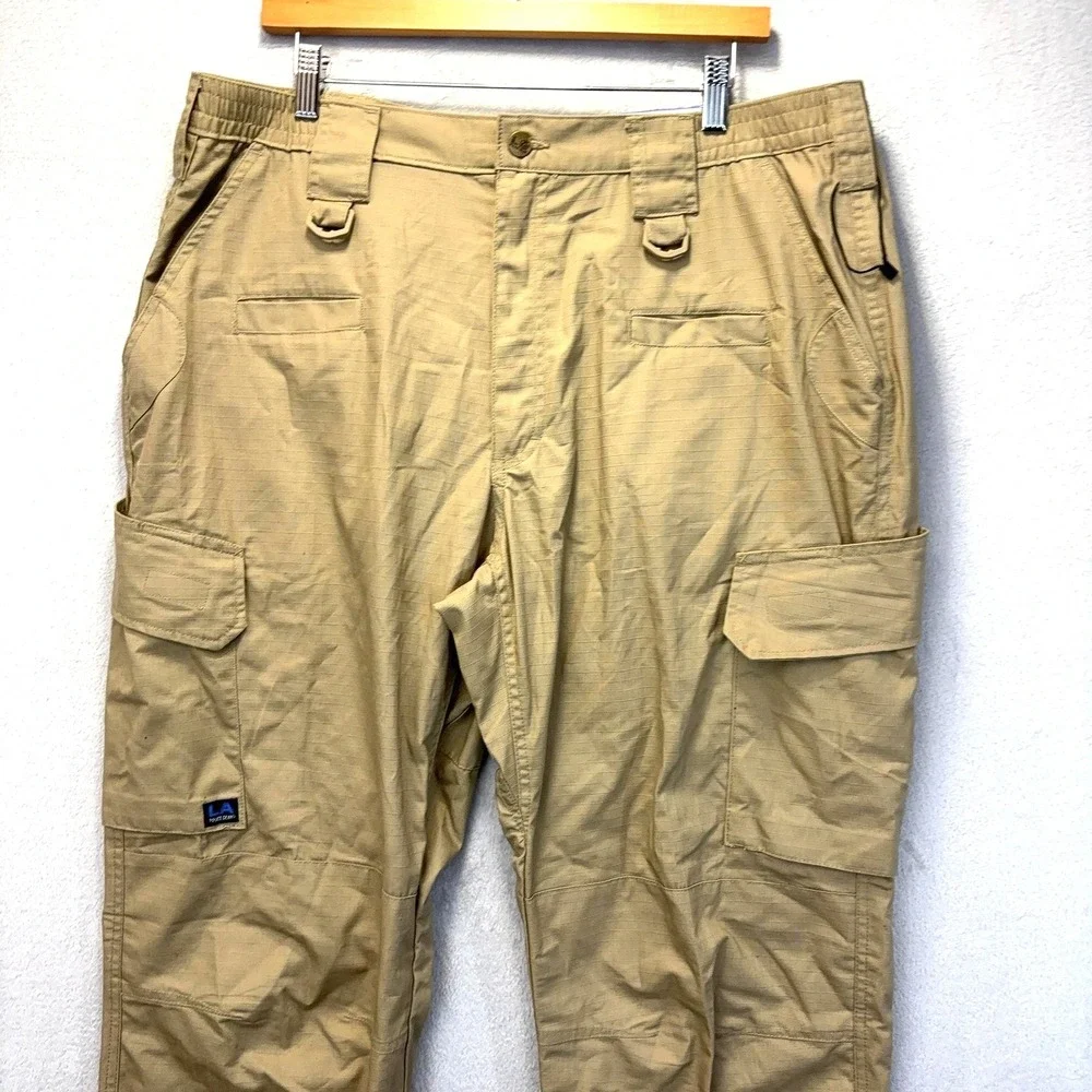 NWT LA Police Gear Operator Tactical Ripstop Pants Mens 38x34 Beige Khakis Cargo